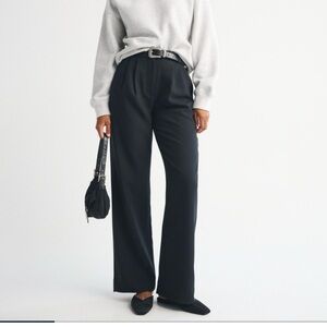 Abercrombie & Fitch Sloane Curve Love Tailored Wide Leg Trouser